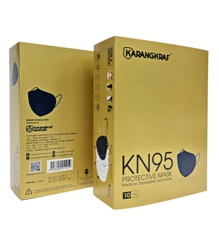 5 ply KN95 Medical Protective Mask (Black)