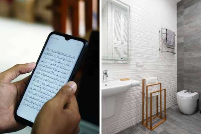 Bolehkah bawa telefon mengandungi aplikasi al-Quran ke dalam tandas?