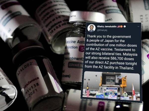 Malaysia terima lebih 1.5 juta dos bekalan vaksin AstraZeneca