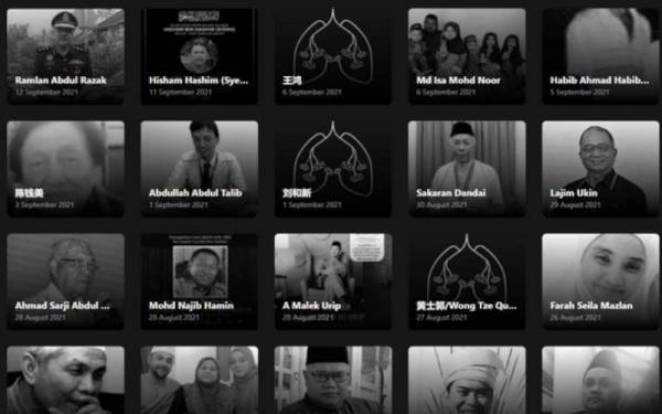 Laman web ‘Memorial Covid-19 Malaysia’ kenang mangsa terkorban
