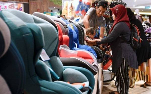 Subsidi RM150 untuk pembelian kerusi keselamatan kanak-kanak