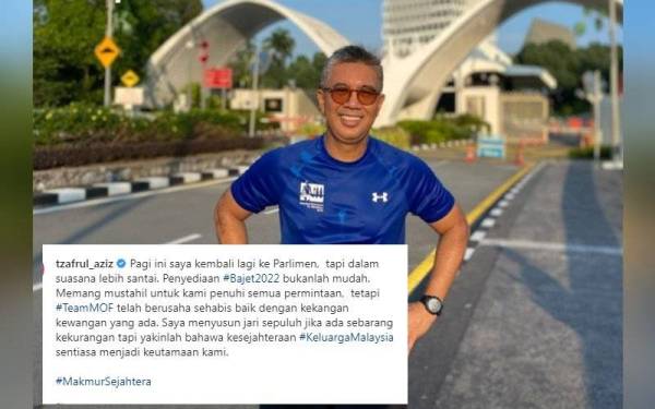 Bajet 2022: Tengku Zafrul mohon maaf jika ada kekurangan