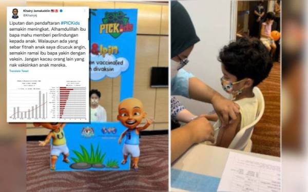 Khairy difitnah anak disuntik vaksin ‘angin’