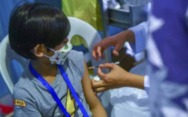 412,026 kanak-kanak di Malaysia lengkap vaksinasi Covid-19