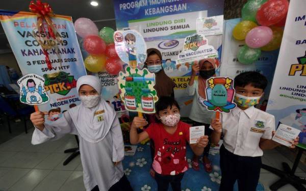 806,532 kanak-kanak Malaysia lengkap vasinaksi Covid-19