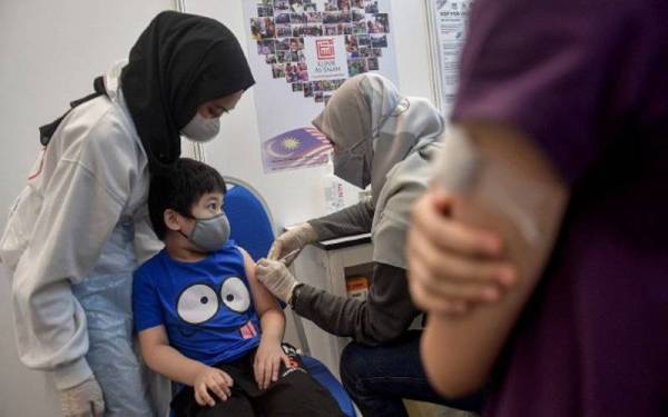 1,180,415 kanak-kanak di Malaysia lengkap vaksin